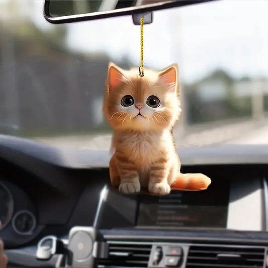 🔥🔥Nový přívěsek kočka na klíčky do interiéru auta do auta