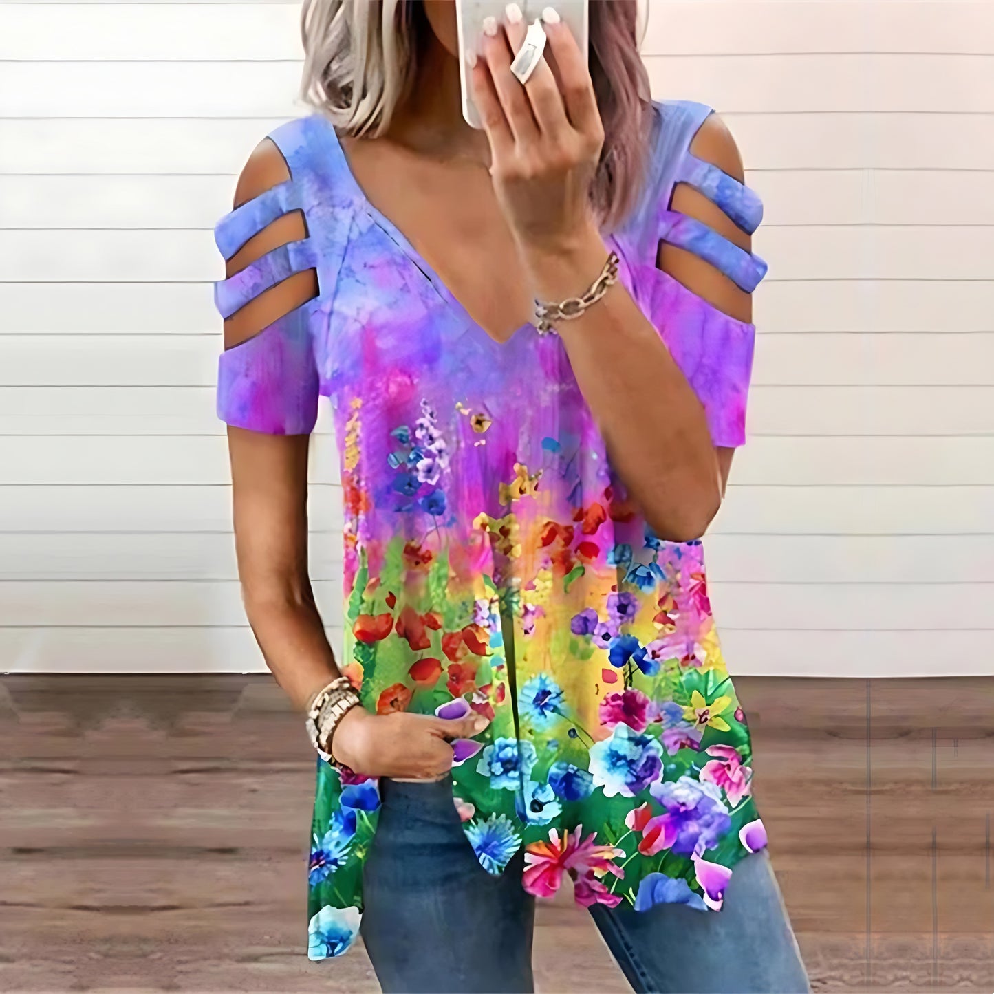 🔥👚【S-3XL】2025 nová letní dámská módní trička s potiskem jsou pohodlná a prodyšná 